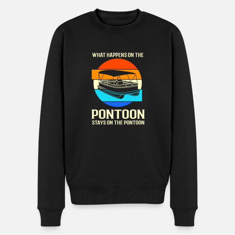 Bateau ponton Bateau Bateaux - Pull Premium bio Homme - noir