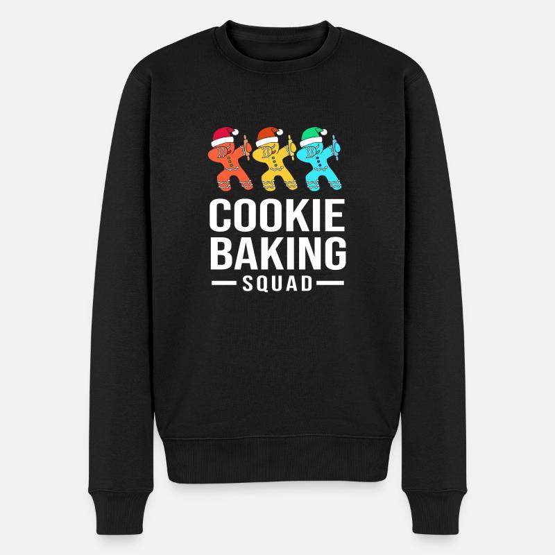 Lebkuchenmann Lebkuchenherz Lebkuchen Naschen - Männer Premium Bio Pullover - Schwarz