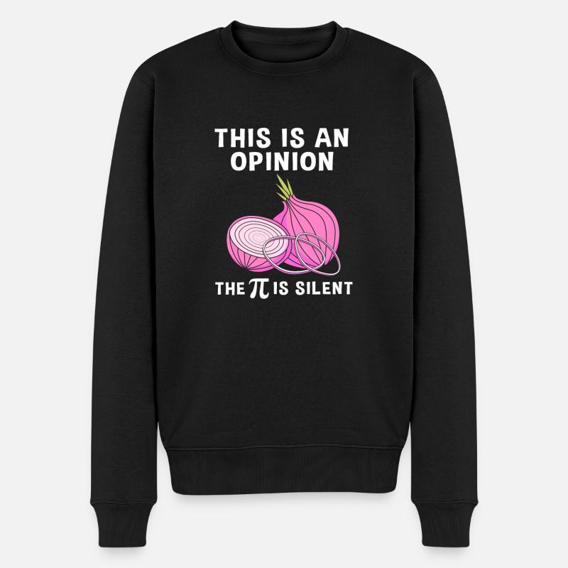 Zwiebel - Männer Premium Bio Pullover - Schwarz