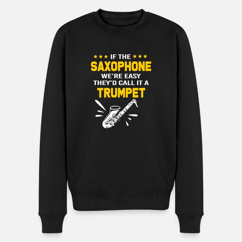 Saxophoniste saxophoniste - Pull Premium bio Homme - noir