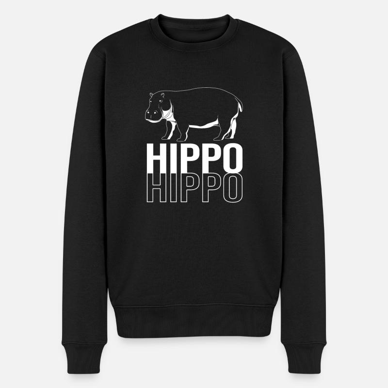 Hippopotame - Pull Premium bio Homme - noir
