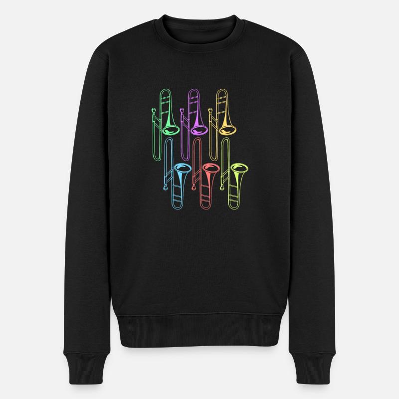 Trombone - Pull Premium bio Homme - noir