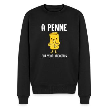 Italienisch Italia Italien - Männer Premium Bio Pullover - Schwarz - Vorne - Nico (187cm)