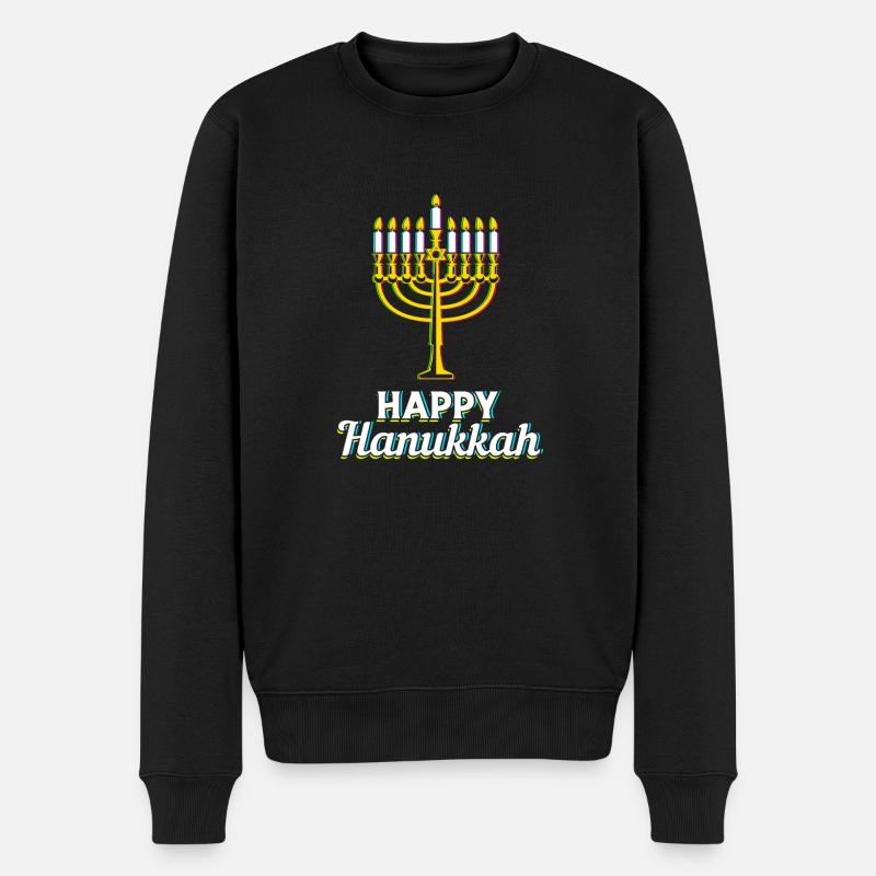 Hanoucca - Pull Premium bio Homme - noir