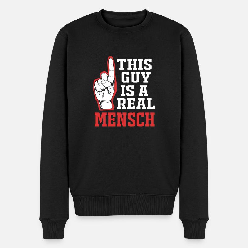 Chanukkah - Männer Premium Bio Pullover - Schwarz