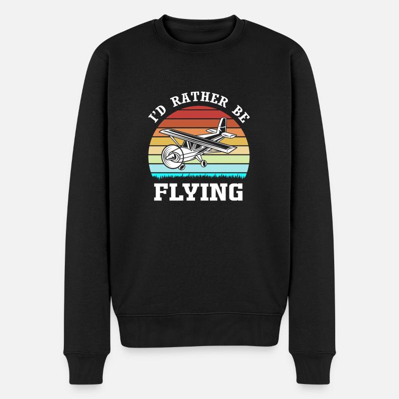 Pilote d’avion - Pull Premium bio Homme - noir