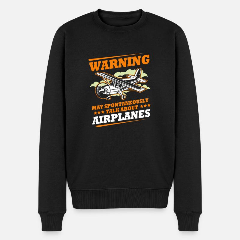 Pilote d’avion - Pull Premium bio Homme - noir