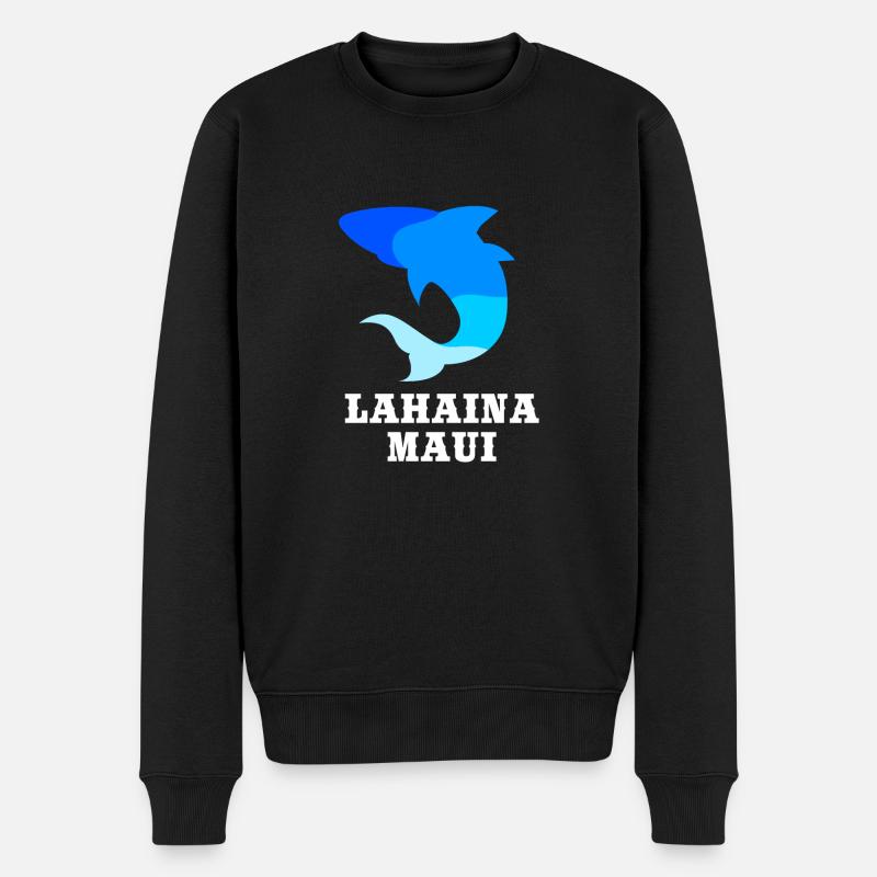 Maui Hawaii Hawaiian - Männer Premium Bio Pullover - Schwarz