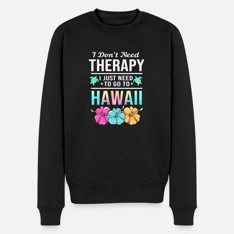 Maui Hawaï Hawaïen - Pull Premium bio Homme - noir