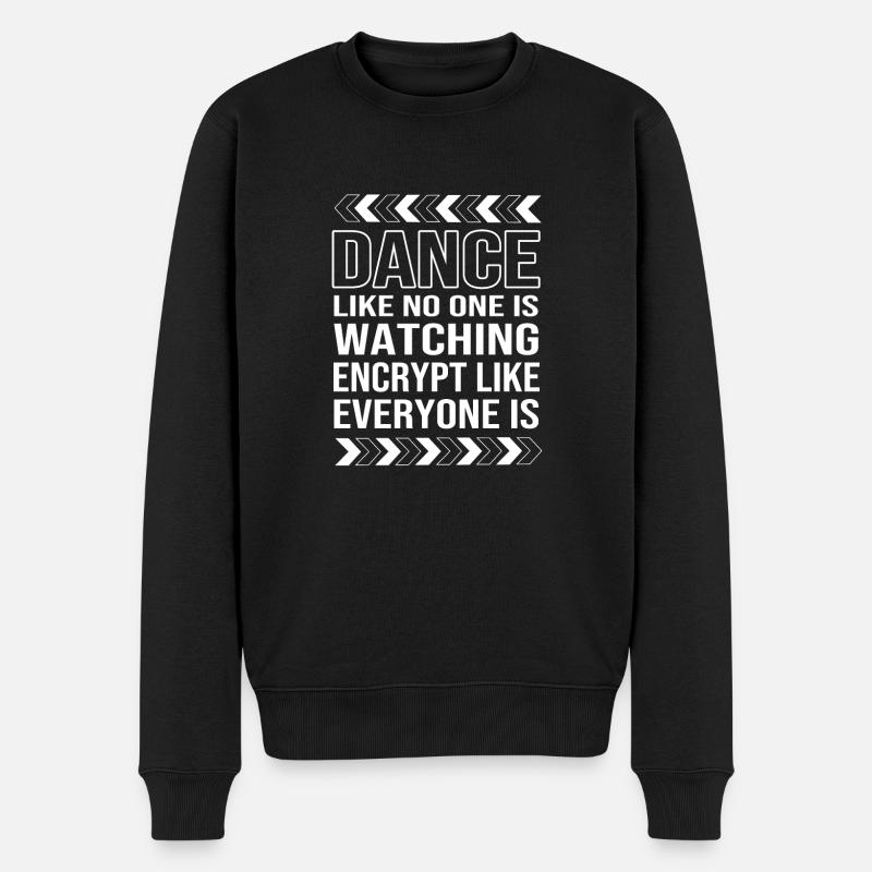 Cybersecurity Cyber Programmer Hacker - Men's Premium Organic Jumper - black