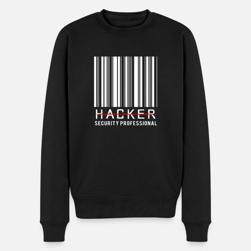 Cybersecurity Cyber Programmer Hacker - Men's Premium Organic Jumper - black