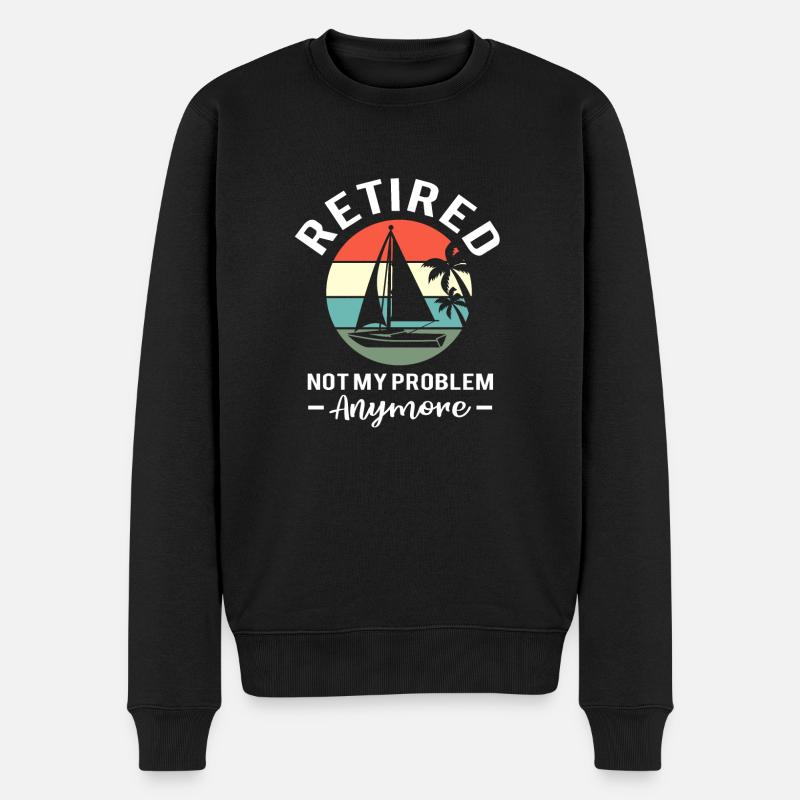 Retraité Retraité Retraité - Pull Premium bio Homme - noir