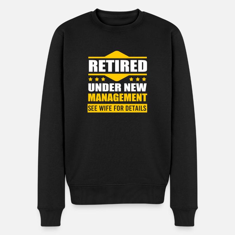 Retraité Retraité Retraité - Pull Premium bio Homme - noir