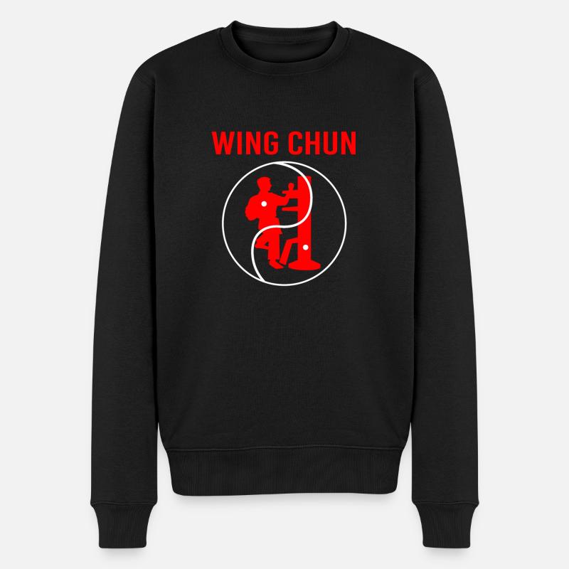Wing Chun - Pull Premium bio Homme - noir