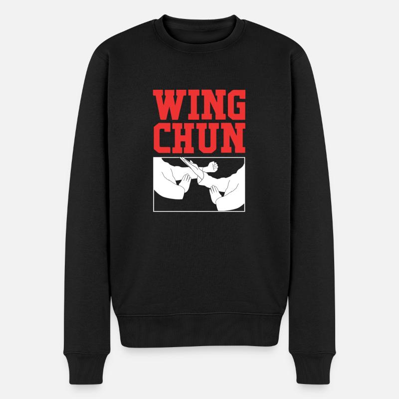Wing Chun - Pull Premium bio Homme - noir