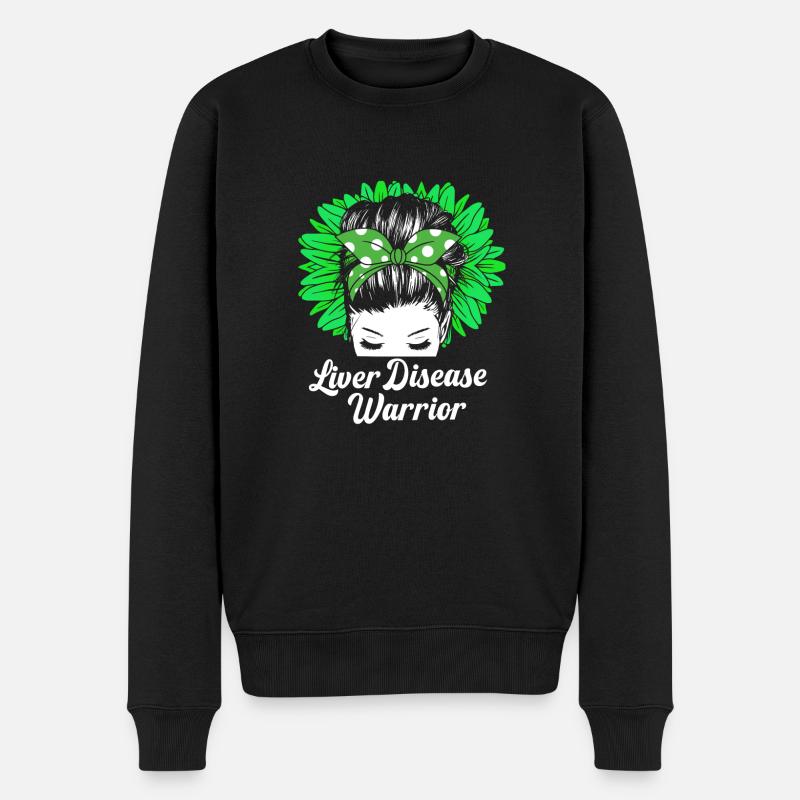Lebererkrankung - Männer Premium Bio Pullover - Schwarz