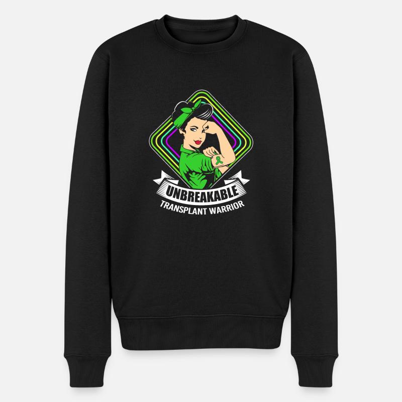 Lebererkrankung - Männer Premium Bio Pullover - Schwarz