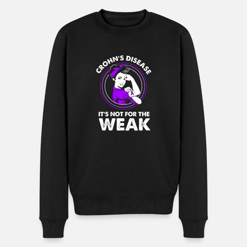 Maladie de Crohn - Pull Premium bio Homme - noir