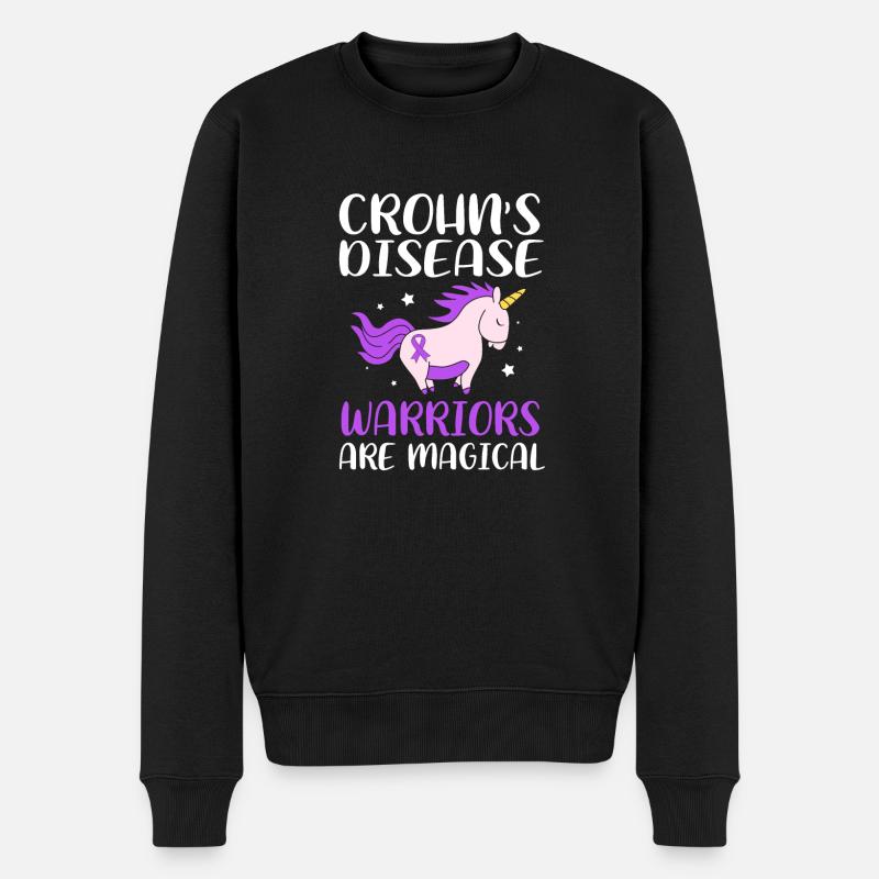 Maladie de Crohn - Pull Premium bio Homme - noir
