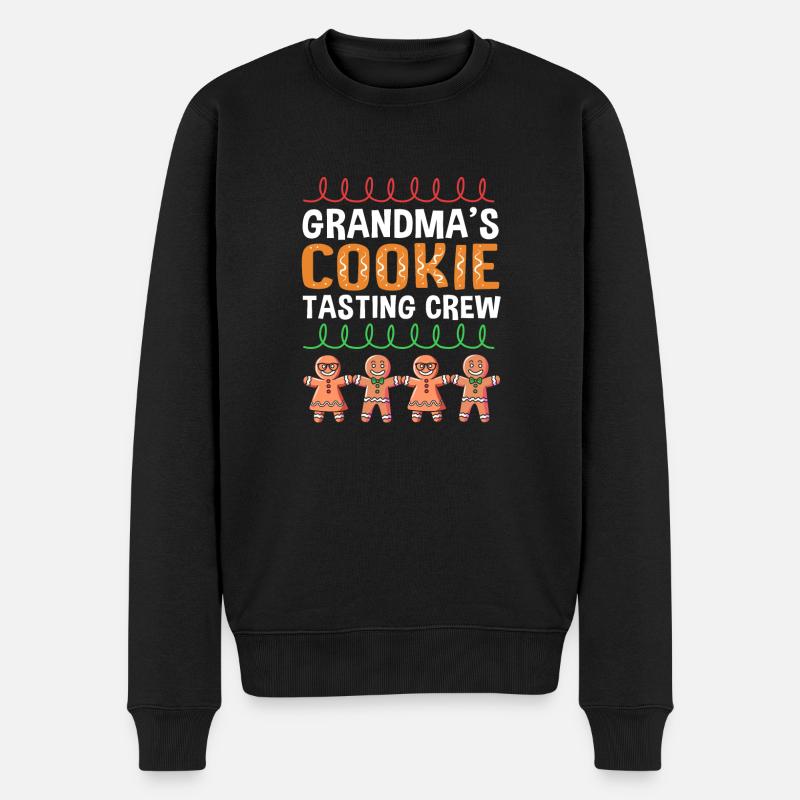 Lebkuchenmann Lebkuchenherz Lebkuchen Naschen - Männer Premium Bio Pullover - Schwarz