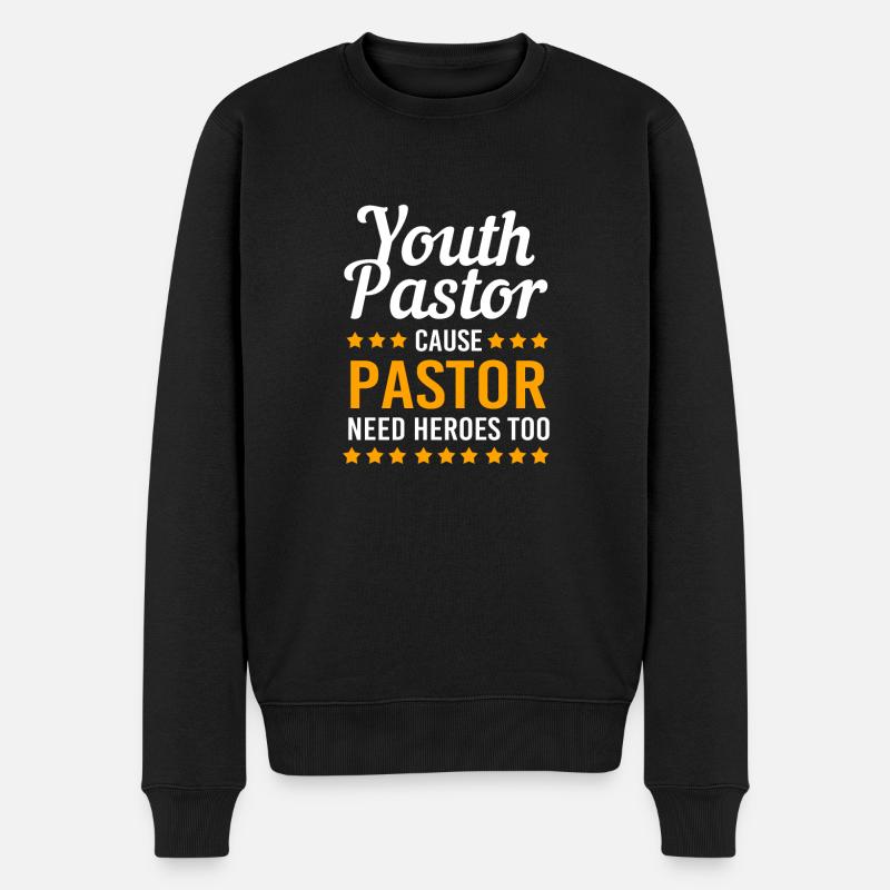 Pasteur des jeunes - Pull Premium bio Homme - noir