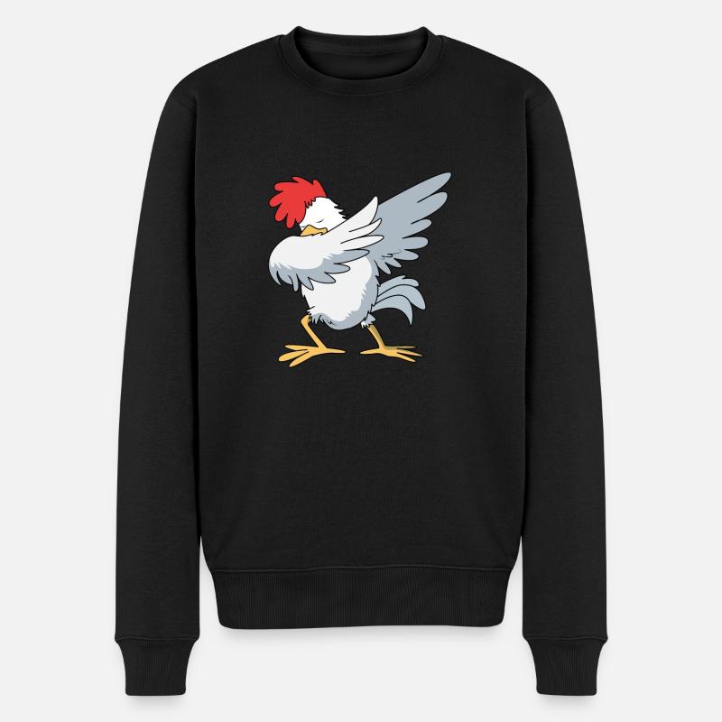 Poulet Volaille - Pull Premium bio Homme - noir