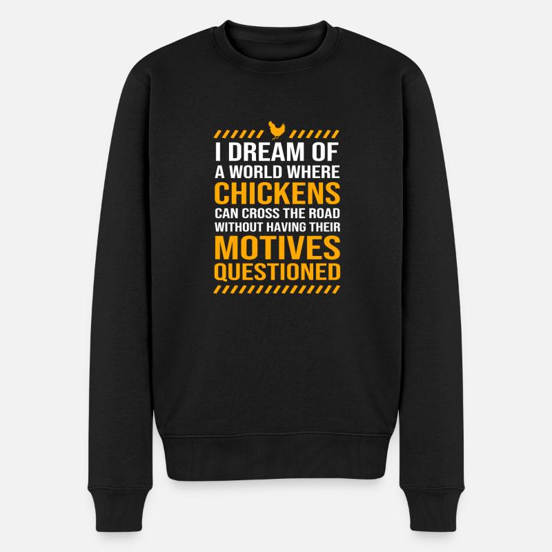 Poulet Volaille - Pull Premium bio Homme - noir