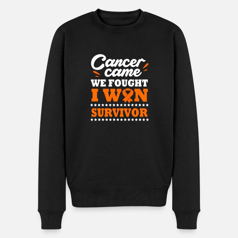Leukämie Bewusstsein - Männer Premium Bio Pullover - Schwarz