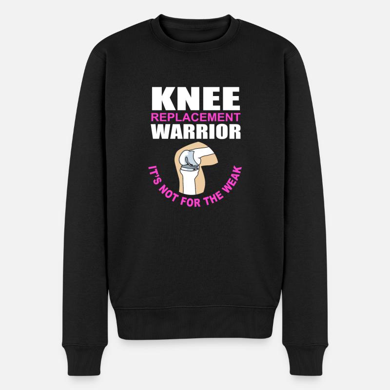 Knie Operation - Männer Premium Bio Pullover - Schwarz