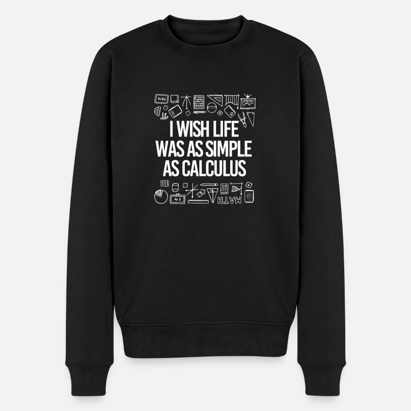 Mathématiques - Pull Premium bio Homme - noir