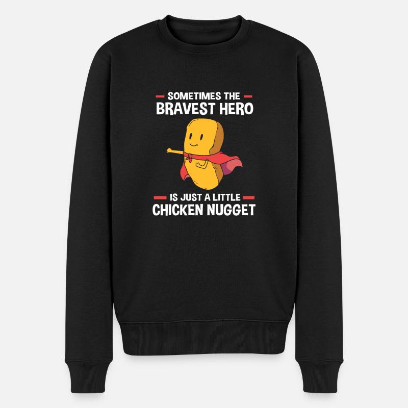 Nuggets de poulet - Pull Premium bio Homme - noir