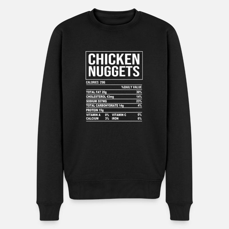 Nuggets de poulet - Pull Premium bio Homme - noir