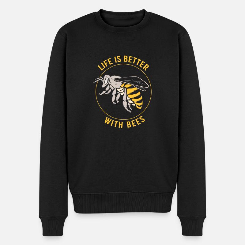 Imker - Männer Premium Bio Pullover - Schwarz