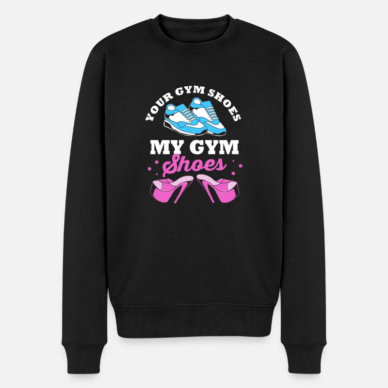 Pole Dance - Männer Premium Bio Pullover - Schwarz