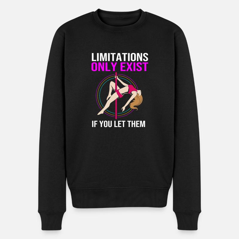 Pole Dance - Männer Premium Bio Pullover - Schwarz
