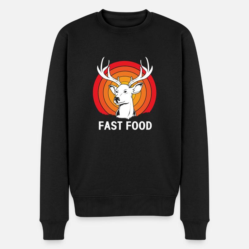 Jäger Jagen - Männer Premium Bio Pullover - Schwarz