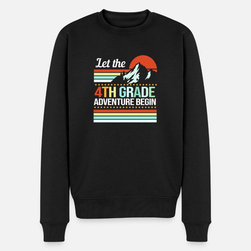 4e année - Pull Premium bio Homme - noir