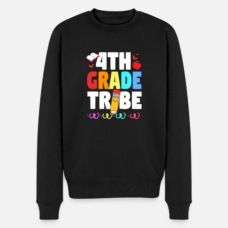 4e année - Pull Premium bio Homme - noir