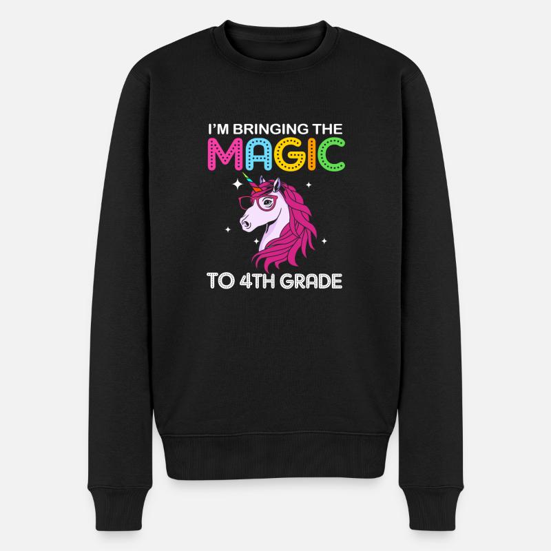 4. Klasse - Männer Premium Bio Pullover - Schwarz