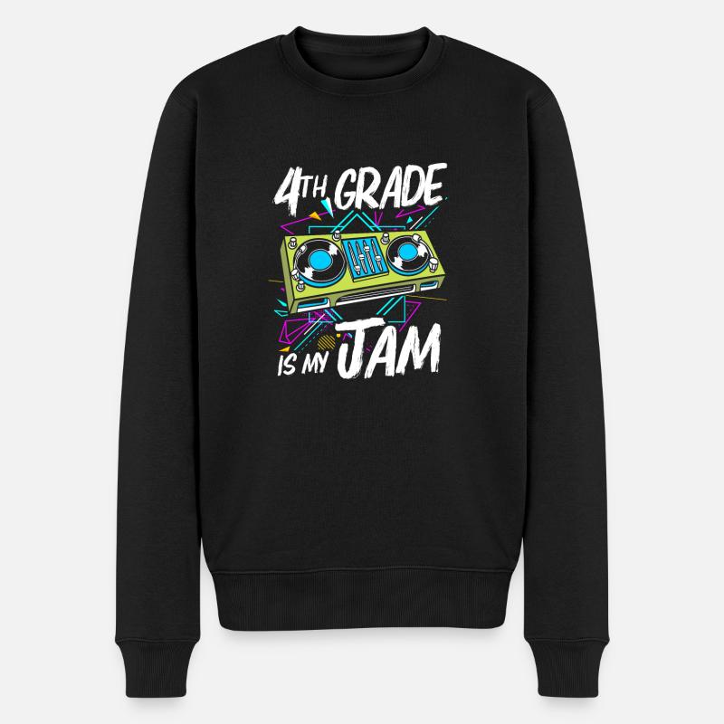 4e année - Pull Premium bio Homme - noir