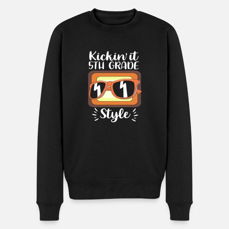 5. Klasse - Männer Premium Bio Pullover - Schwarz