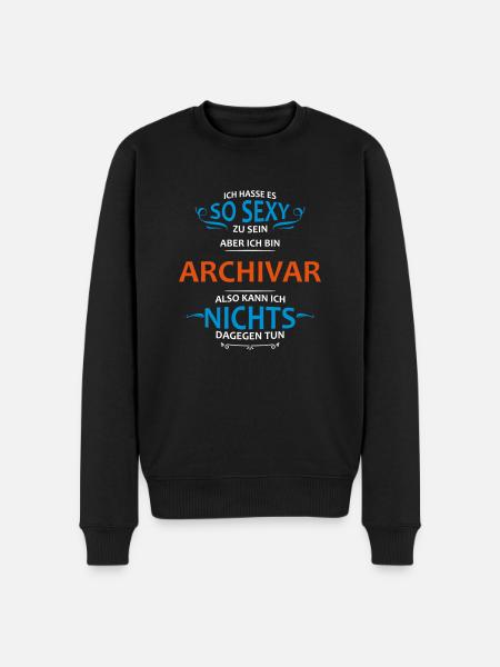 Archivar Beruf - Männer Premium Bio Pullover - Schwarz