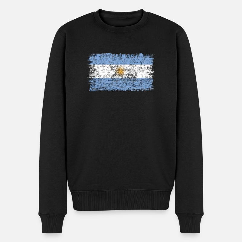 Drapeau argentin Argentine Drapeau argentin - Pull Premium bio Homme - noir