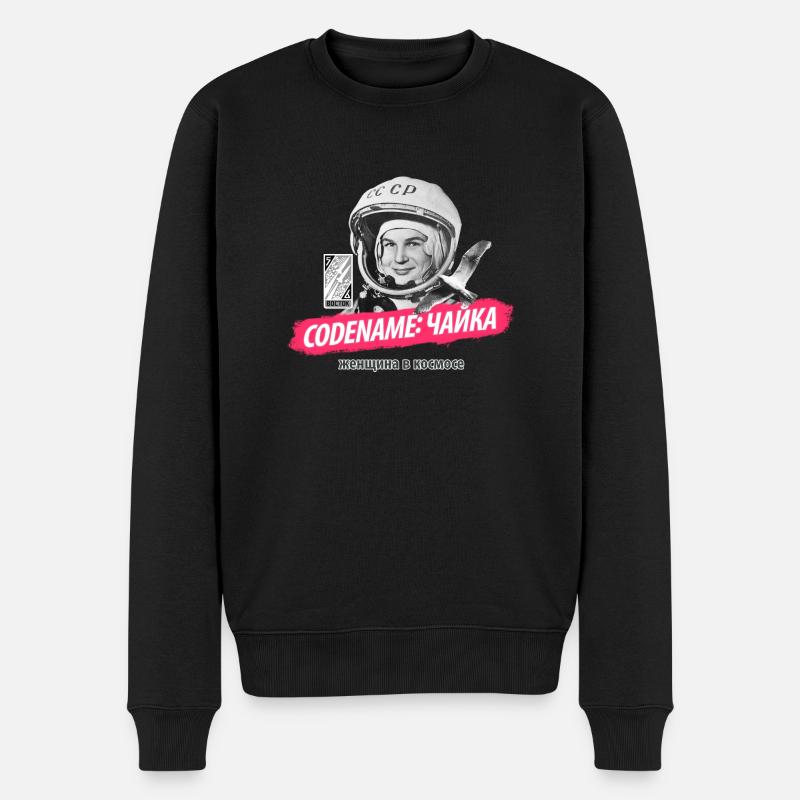 Codename: «Чайка» - Men's Premium Organic Jumper - black