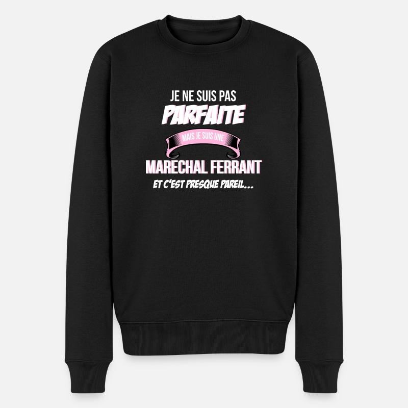 Marechal ferrant cadeau humour - Pull Premium bio Homme - noir
