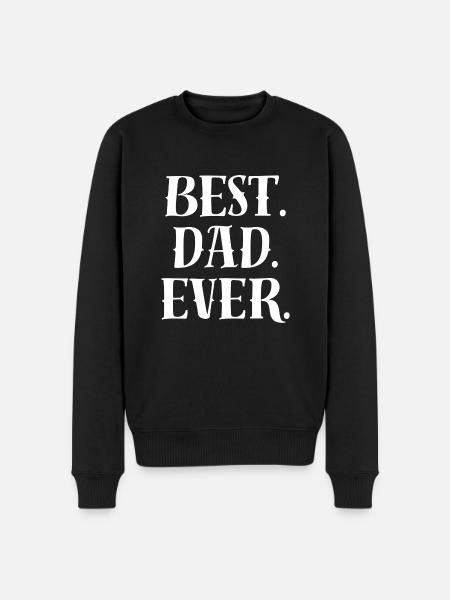 Best Dad Statement - Men's Premium Organic Jumper - black