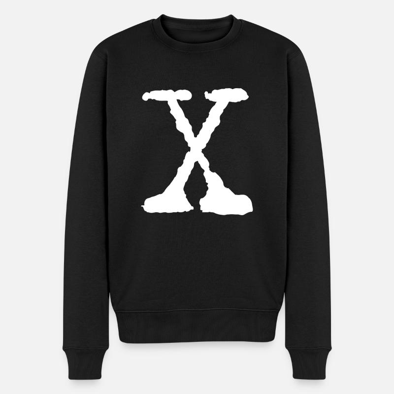 X - Männer Premium Bio Pullover - Schwarz