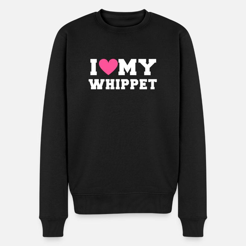 I love my Whippet - Pull Premium bio Homme - noir