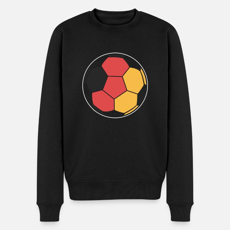 Deutschland Fußball - Männer Premium Bio Pullover - Schwarz