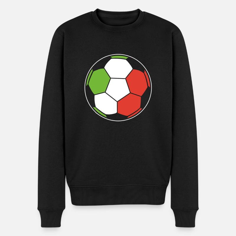 Italie Football - Pull Premium bio Homme - noir